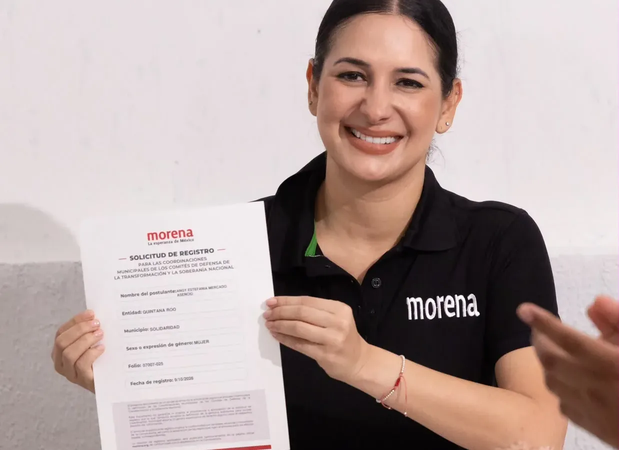 Estefanía Mercado se registra para coordinar a Morena en Playa del Carmen